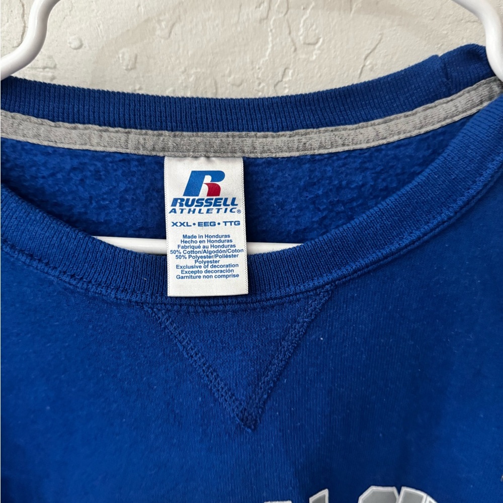 Oklahoma City University Royal Blue Pullover Crewneck Russel Sweatershirt XXL - Picture 3 of 5
